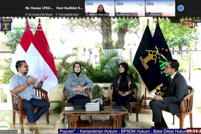 Jaga Moral Anak Binaan, LPKA Medan Ikuti Webinar Nasional, Bahas Arus Budaya Populer