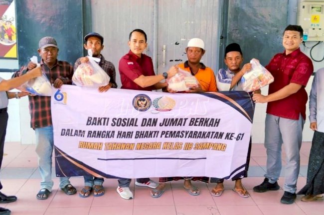 Tahun Baru Islam, Rutan Sampang Berbagi Kasih Lewat Bantuan Sosial