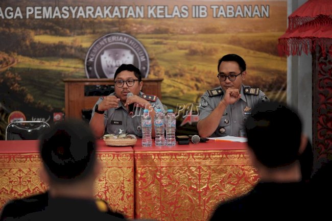 Satukan Visi, Kalapas Tabanan Konsolidasi dengan Jajaran Pengamanan