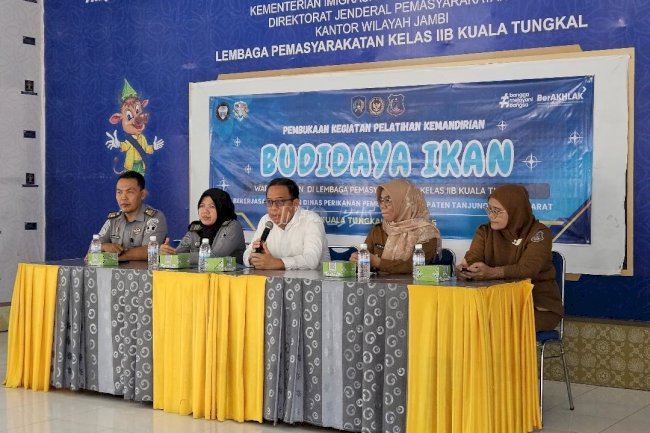 Lapas Kuala Tungkal-Dinas Perikanan, Gelar Pelatihan Budidaya Ikan untuk Warga Binaan