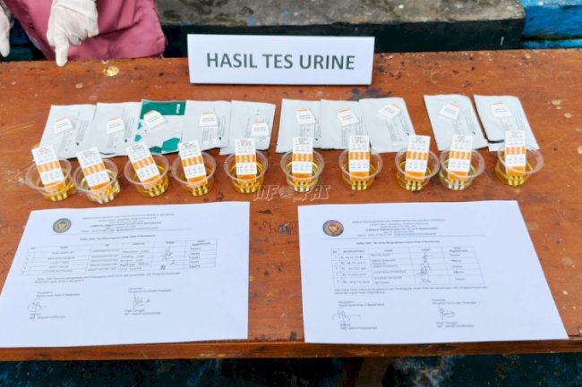Komitmen Zero Narkoba, Lapas Bandanaira Tes Urine Petugas dan Warga Binaan‎