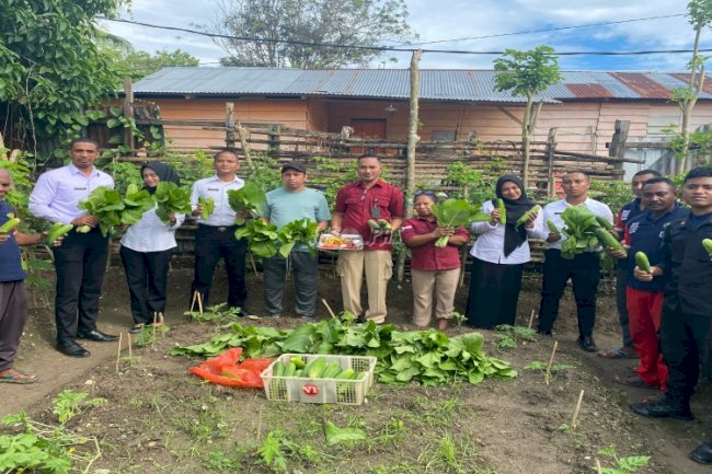 CASN Lapas Wahai Ikut Panen Sayuran, Dukung Ketahanan Pangan