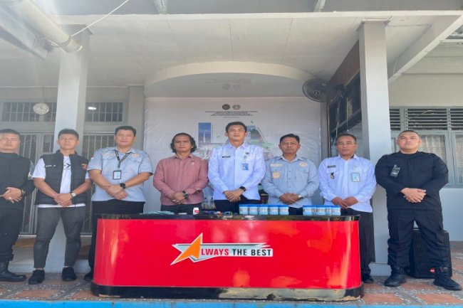 Lapas Tanjungpandan Gandeng Polres dan BNNK Belitung Gelar Razia dan Tes Urine