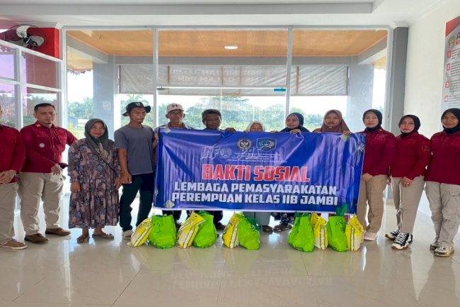 Lapas Perempuan Jambi Salurkan Bansos bagi Masyarakat Kurang Mampu