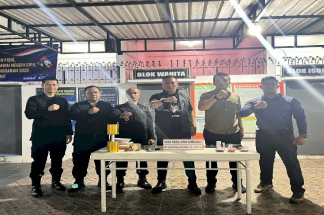 Lapas Sumedang Kembali Razia Kamar Hunian, Buru Sejumlah Barang Terlarang