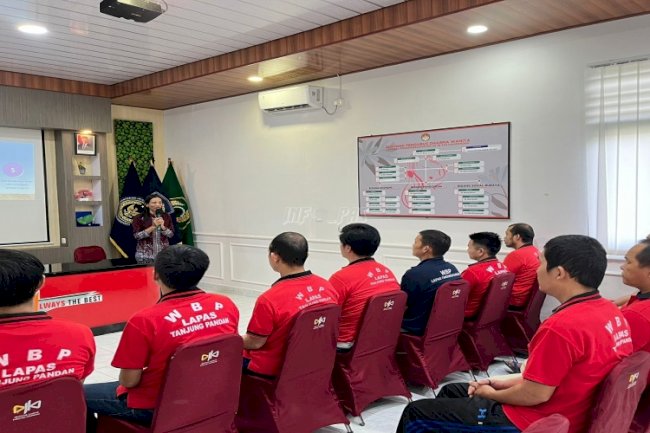 Lapas Tanjungpandan Tanamkan Nilai Hiri dan Ottapa bagi Warga Binaan Buddha