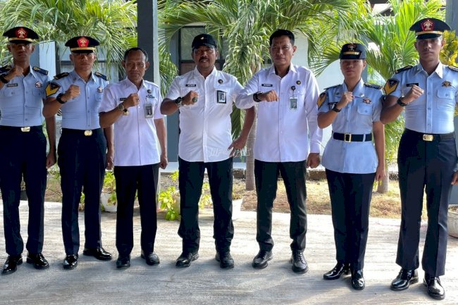 Kanwil Ditjenpas NTT Sambut Orientasi Lapangan Taruna Tk. I Poltekpin