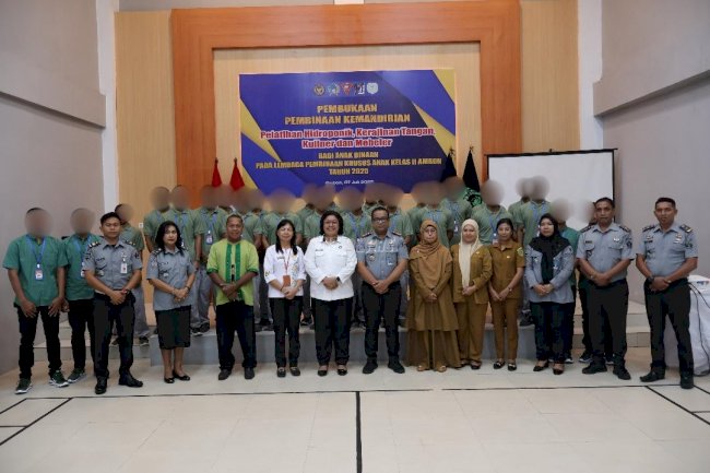 Wujudkan Pemasyarakatan Bermanfaat, LPKA Ambon Resmikan Pembinaan Kemandirian Anak Binaan