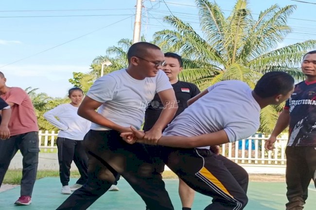 CASN Lapas Labuhan Bilik Dibekali Pelatihan Beladiri Praktis