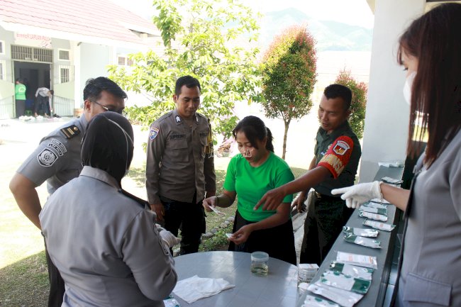 Komitmen Bersinar, Lapas Perempuan Palu Tes Urine Petugas dan Warga Binaan
