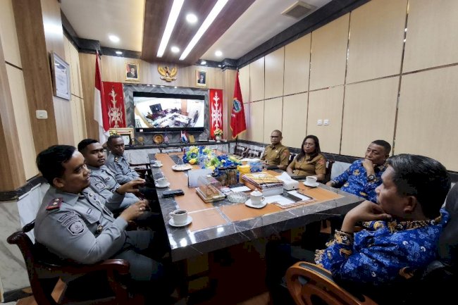 Bahas Pembinaan Warga Binaan, Karutan Ambon Temui Wali Kota