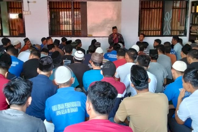 Bina Rohani Warga Binaan, Lapas Bangko Hadirkan Pemateri dari Kemenag Kab. Merangin