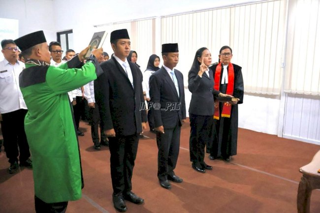 Perkuat Organisasi, Kanwil Ditjenpas Kalsel Lantik Tiga Pejabat Fungsional