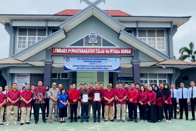 Lapas Muara Bungo Sepakati PKS dengan Bimas Kristen Kemenag Prov. Jambi