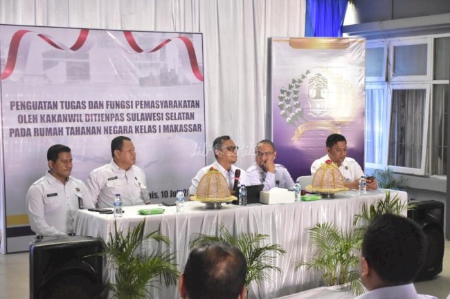 Perkuat Kinerja Petugas, Kakanwil Ditjenpas Sulsel Kunjungi Rutan Makassar