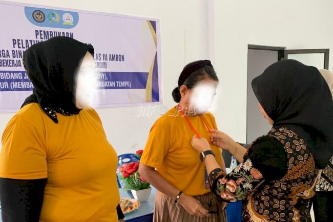 Bekali Warga Binaan, Lapas Perempuan Ambon Gelar Pelatihan Empat Bidang Kemandirian