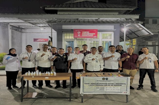 Deteksi Penyalahgunaan Narkoba, Lapas Pemuda Madiun dan Kanwil Ditjenpas Jatim Gelar Sidak dan Tes Urine