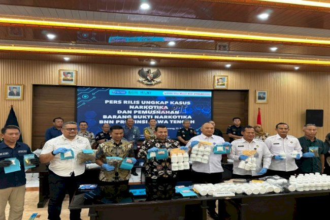 Hadiri Pemusnahan Barang Bukti Narkoba, Kakanwil Ditjenpas Jateng Komitmen Perangi Narkoba
