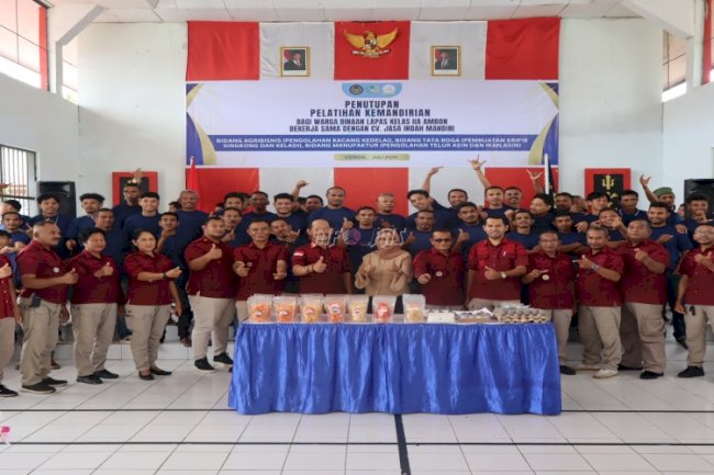 Puluhan Warga Binaan Lapas Ambon Lulus Pelatihan Agribisnis, Tata Boga, dan Manufaktur