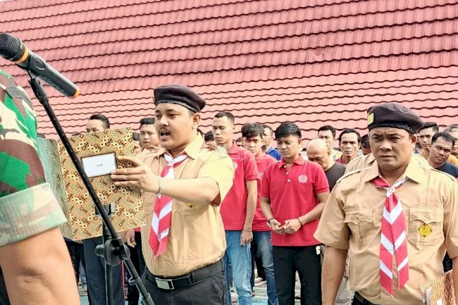 Lapas Bangko Gelar Upacara, Tanamkan Semangat Kebangsaan Warga Binaan