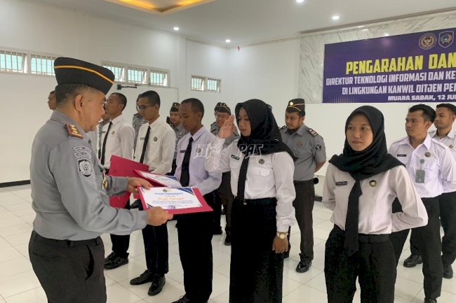 Tutup Masa Orientasi, CASN Lapas Narkotika Muara Sabak Terima Penghargaan