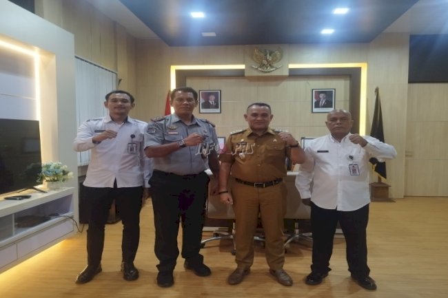 Sambangi Bupati Buru, Kalapas Namlea Sampaikan Sejumlah Isu Krusial