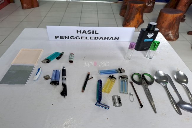 Libatkan CASN, Lapas Bandanaira Kembali Razia Kamar Hunian Warga Binaan