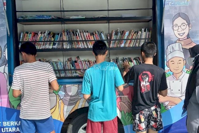 LPKA Medan Dukung Literasi Anak Binaan lewat Kunjungan Perpustakaan Keliling