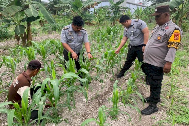 Kolaborasi Lapas Narkotika Muara Sabak dan Polsek Geragai Dukung Program Ketahanan Pangan