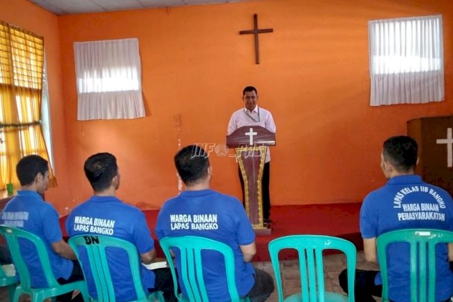 Tumbuhkan Harapan, Lapas Bangko Bina Kepribadian Warga Binaan Nasrani