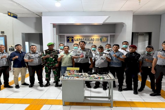 Gelar Razia Gabungan dengan APH, Bentuk Komitmen Lapas Namlea Zero Halinar