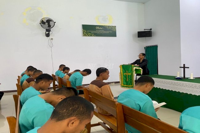 Bersama Kemenag Kota Ambon, LPKA Ambon Bentuk Karakter Rohani Anak Binaan