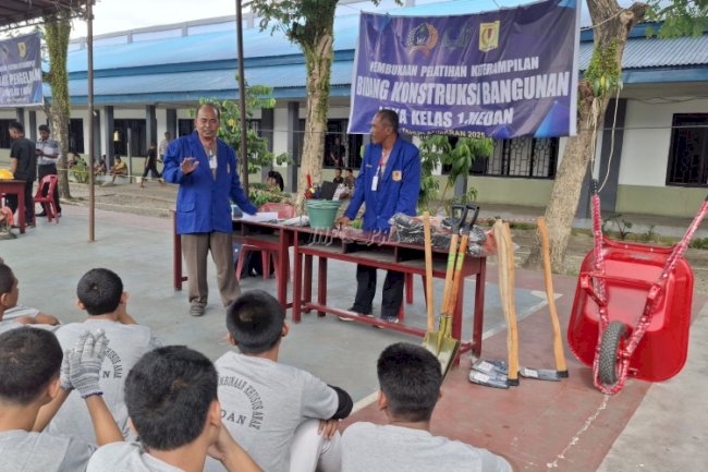 20 Anak Binaan LPKA Medan Jalani Pelatihan Konstruksi Bangunan 