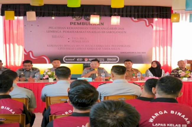 Lapas Sarolangun Fasilitasi Pelatihan Bersertifikat bagi 40 Warga Binaan