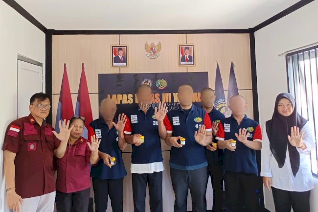 Cegah Narkoba, Lapas Wahai Tes Urine Narapidana Baru
