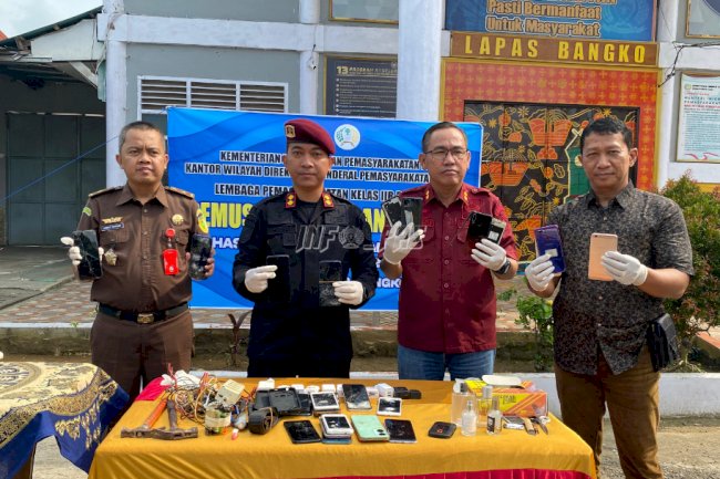 Lapas Bangko Musnahkan Barang Terlarang Hasil Razia Semester I 2025