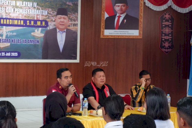 Dampingi Kunjungan Irwil IV, Kanwil Ditjenpas Maluku Dukung Rutan Ambon Raih WBK