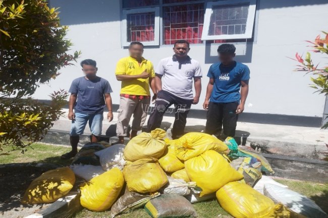 Kerja Sama dengan Distan Kab. Buru Berbuah 90 Karung Pupuk Kompos bagi Lapas Namlea