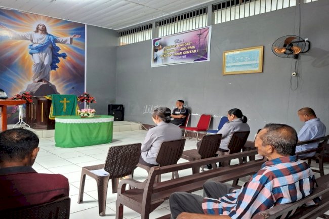 Warga Binaan Pimpin Ibadah Buka Usbu di Lapas Saparua