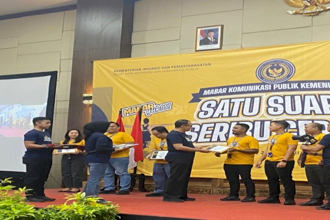 Kanwil Ditjenpas Maluku Sabet Dua Penghargaan pada Event ‘MABAR Komunikasi Publik Kemenimipas: Satu Suara, Seribu Cerita‘