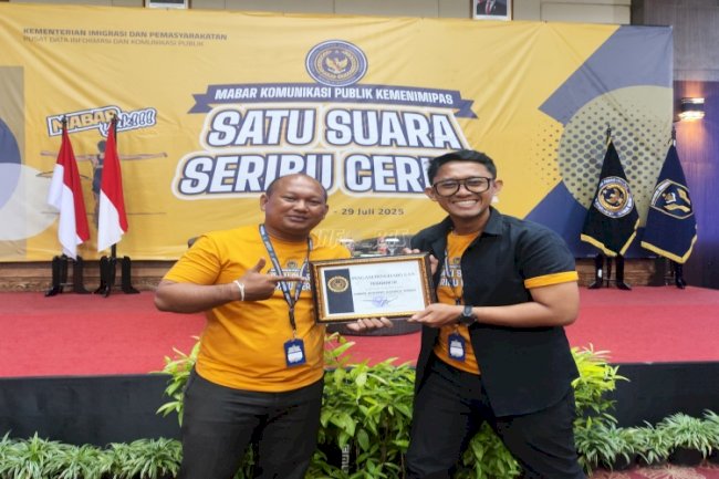 Kanwil Ditjenpas Sulteng Raih Penghargaan di MABAR Komunikasi Publik Kemenimipas