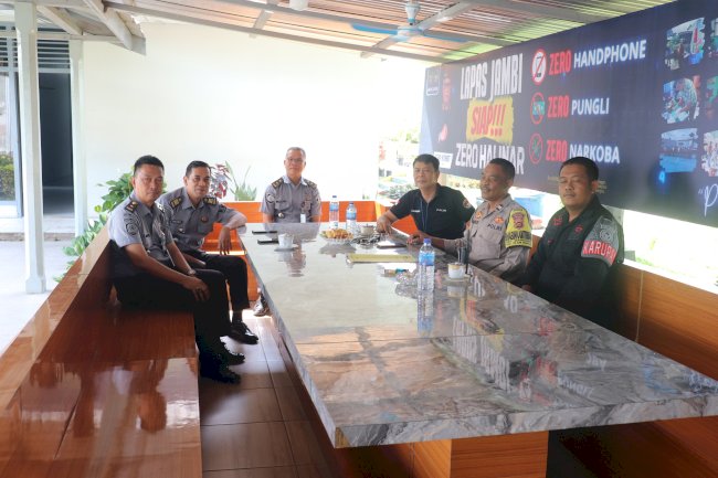 Perkuat Pengamanan, Lapas Jambi & Polsek Kota Baru Perkuat Sinergi