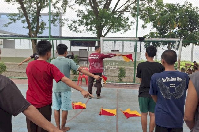Bentuk Karakter, LPKA Medan Latih Warga Binaan Semafor Pramuka