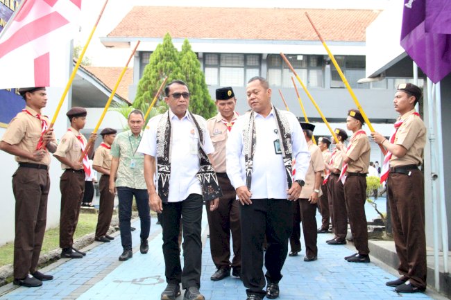Perkuat Pembinaan Karakter, Kakanwil Resmikan Sekretariat Pramuka Lapas Sragen