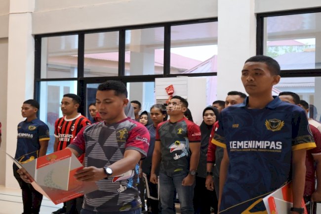 Sambut HUT Ke-80 RI, LPKA Ambon Gelar PORSENI Petugas dan Anak Binaan 