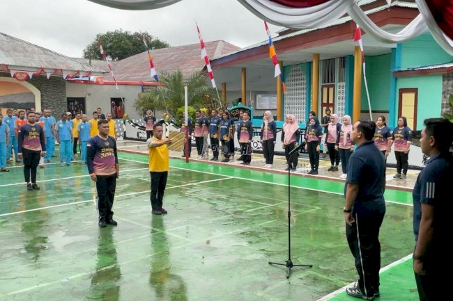 Semarak HUT RI di Rutan Ambon, Porseni Petugas dan Warga Binaan