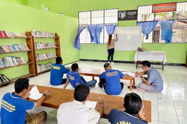 Awali Semester Baru, Warga Binaan Lapas Ambon Antusias Ikuti Kegiatan Belajar 