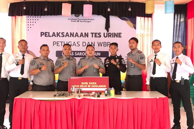 Jaga Stabilitas Kamtib, Lapas Sarolangun Kembali Geledah Blok Hunian Warga Binaan 