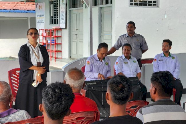 Warga Binaan Kristen Lapas Tual Terima Pembinaan Rohani Kemenag Malra