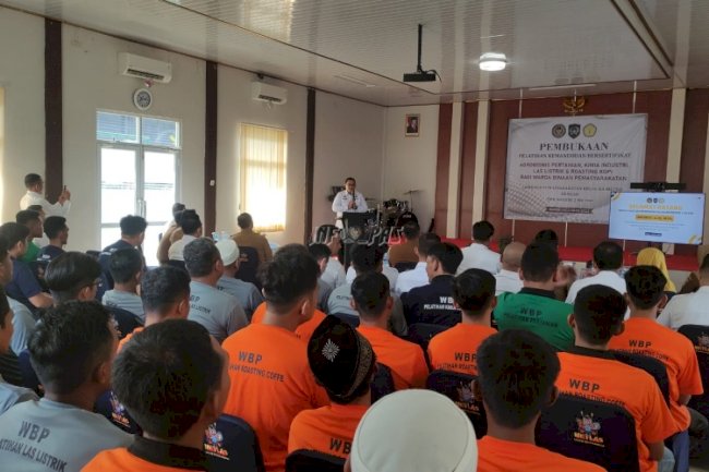 Gandeng SMK Negeri 2, Lapas Metro Buka Pelatihan Kemandirian Bersertifikat untuk Warga Binaan